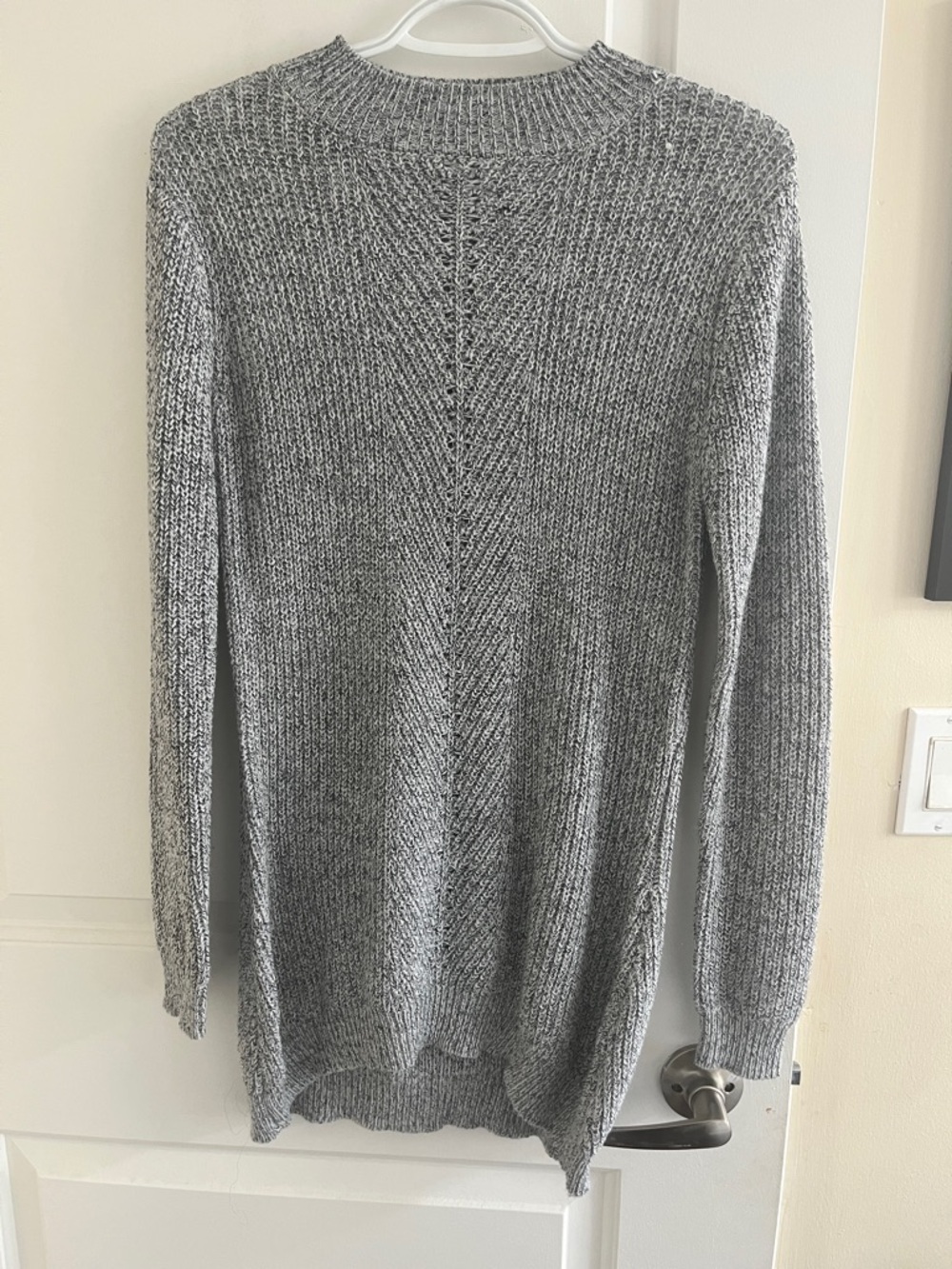 Garage Gray Chunky Knit Crewneck Sweater | Cozy Fall & Winter Pullover